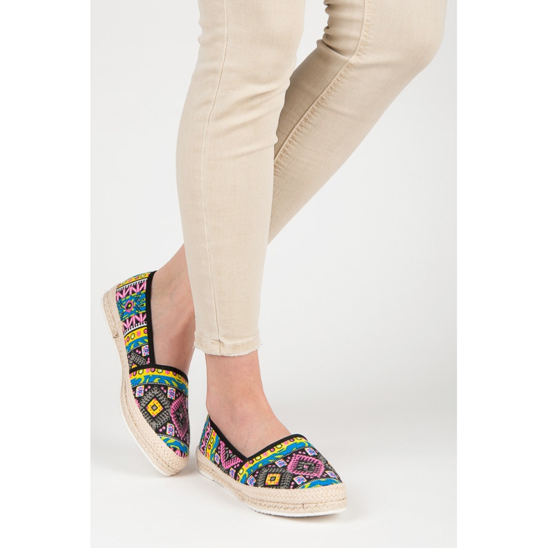 Espadrillas con fantasia etnica multicolore 2