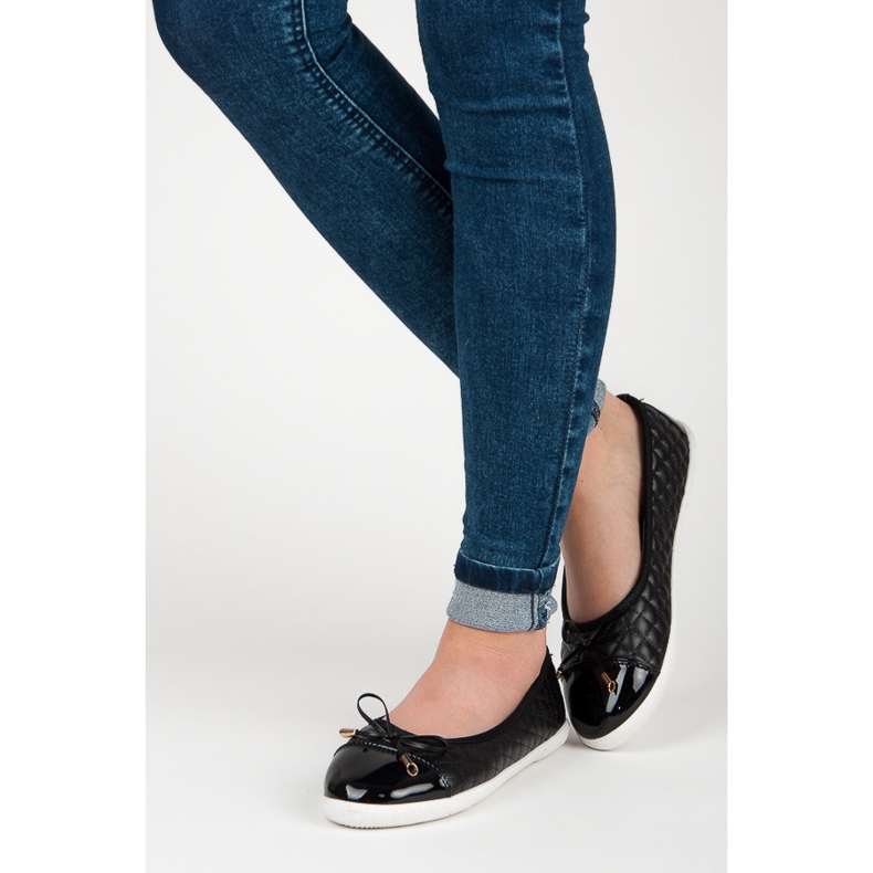 Ballerine trapuntate nero 2