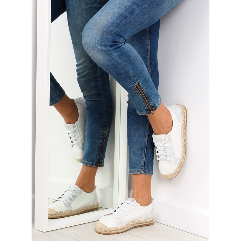 Sneakers espadrillas bianche BB02P Bianche bianco 2