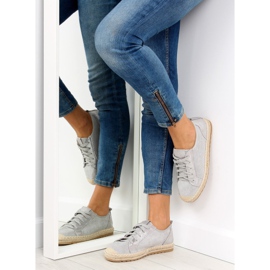 Sneakers espadrillas grigie BB02P Grigio 2