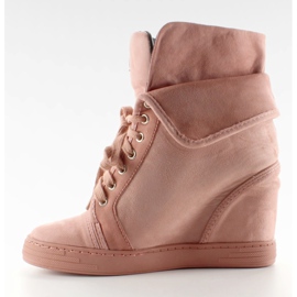 Sneakers scamosciate B12-22 rosa - II grado 2