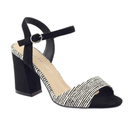 Sandali sul palo Sergio Leone 820 con strisce bianco nero 1