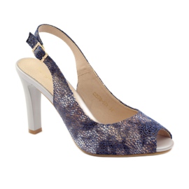 Sandali sul palo di Sergio Leone 578 marrone blu navy 1