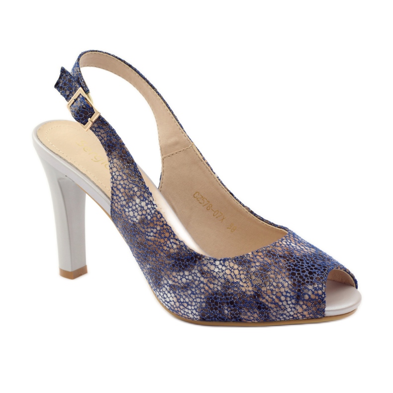 Sandali sul palo di Sergio Leone 578 marrone blu navy 1