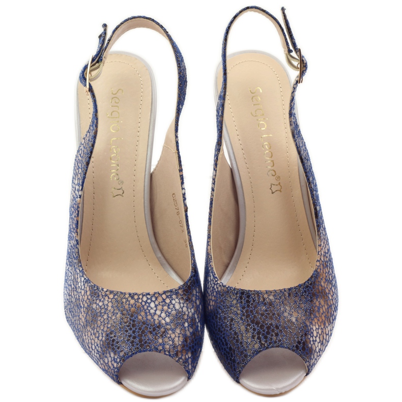 Sandali sul palo di Sergio Leone 578 marrone blu navy 4