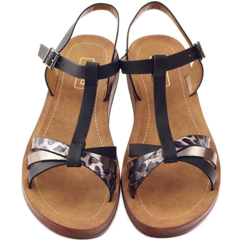 Filippo Sandali da donna leopardo 103 neri nero grigio 4