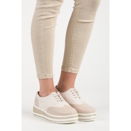 Fgm Paris Scarpe brogue allacciate sulla piattaforma marrone 1