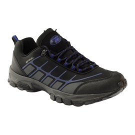 Softshell sportivo da trekking dell'Atletico nero blu grigio 1