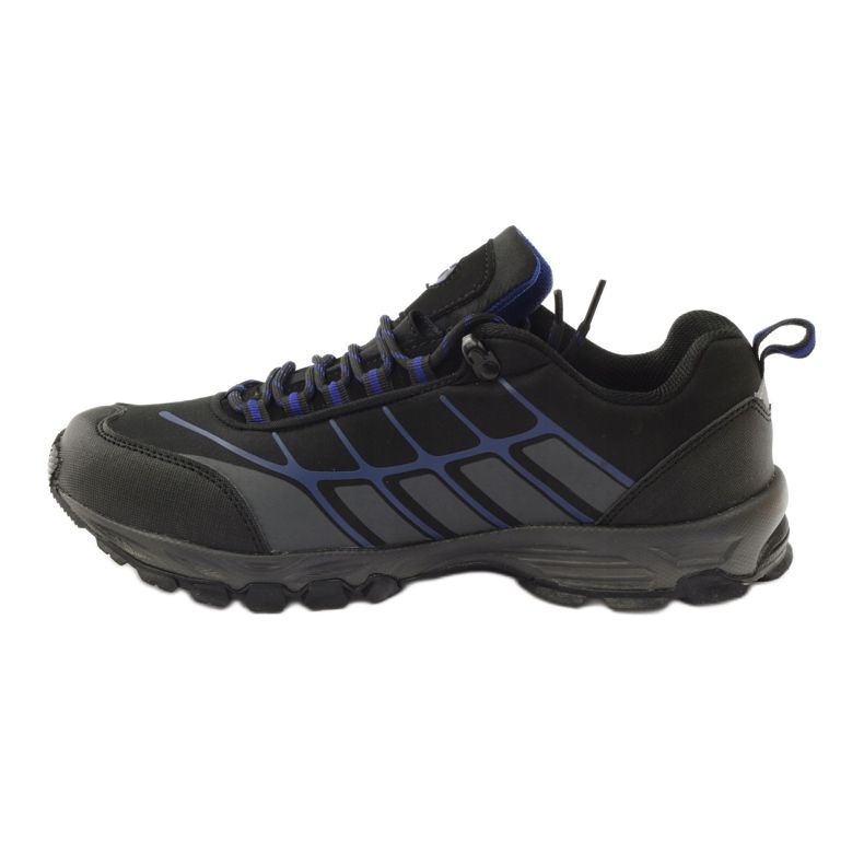 Softshell sportivo da trekking dell'Atletico nero blu grigio 2
