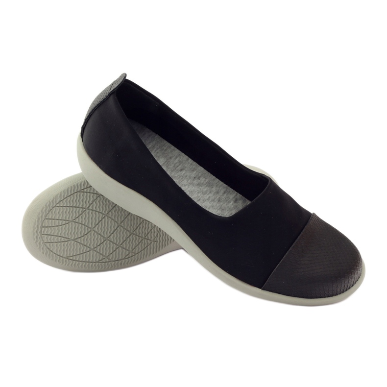 Scarpe slipony Aloeloe molto comode nero 3