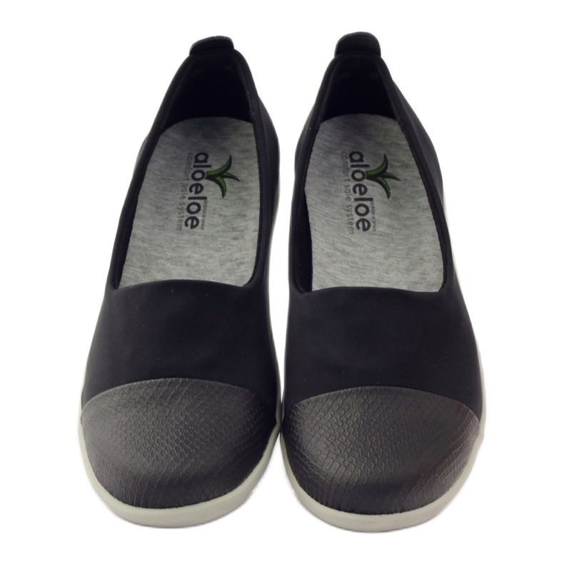 Scarpe slipony Aloeloe molto comode nero 4