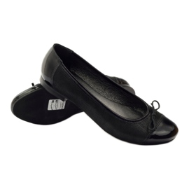 Ballerine con fiocco Angello nero 1704 3
