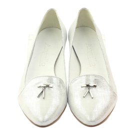 Ballerine Lordsy con decoro Angello in argento grigio 4