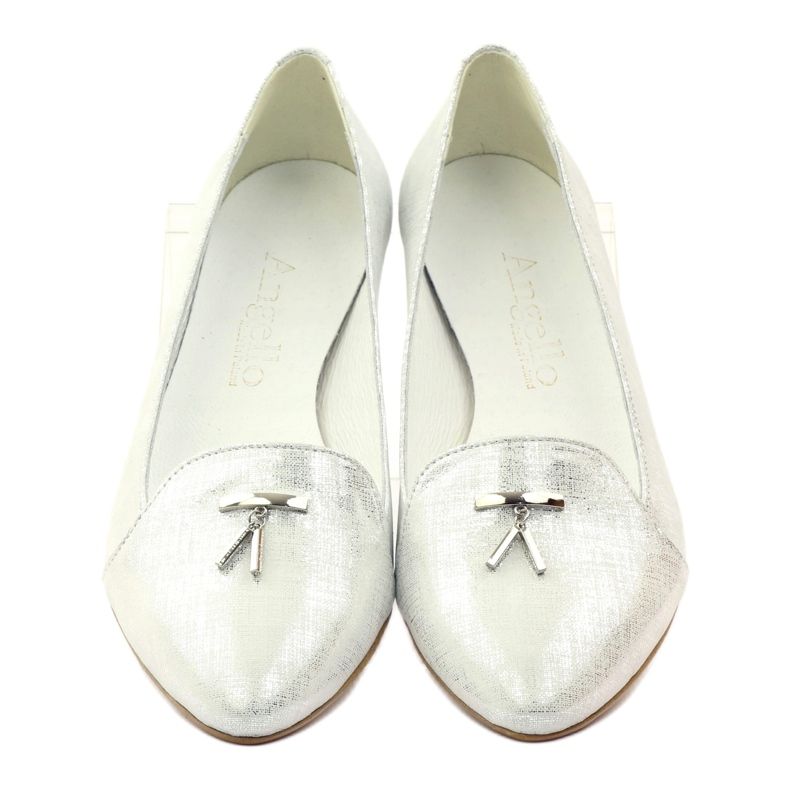Ballerine Lordsy con decoro Angello in argento grigio 4