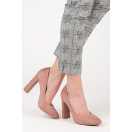 Ideal Shoes Eleganti décolleté sul palo rosa 2