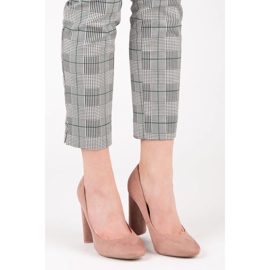 Ideal Shoes Eleganti décolleté sul palo rosa 1