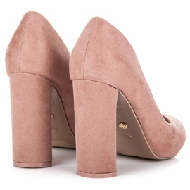 Ideal Shoes Eleganti décolleté sul palo rosa 4