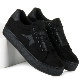 Sneakers glitterate MCKEYLOR nero 2