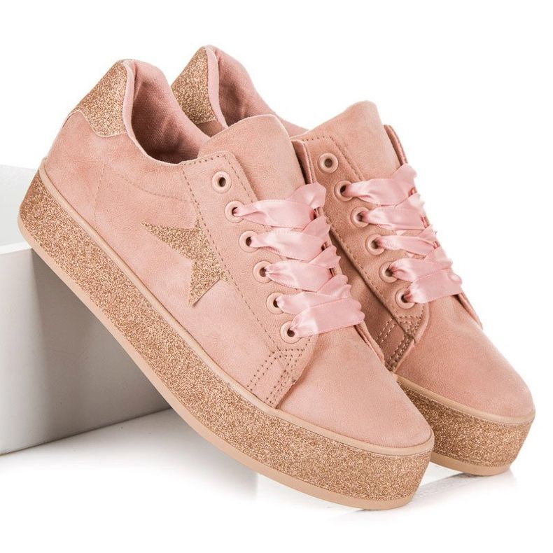 Sneakers Mckeylor glitterate rosa 2
