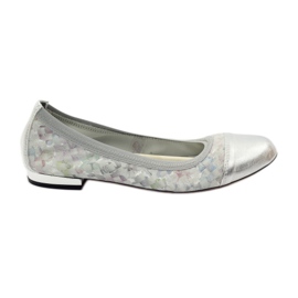 Ballerine da donna elastiche Gamis 1402 grigie grigio multicolore 1