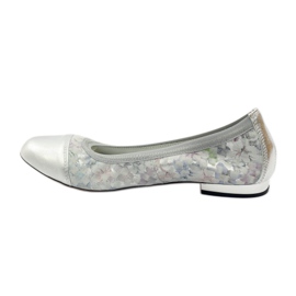 Ballerine da donna elastiche Gamis 1402 grigie grigio multicolore 3