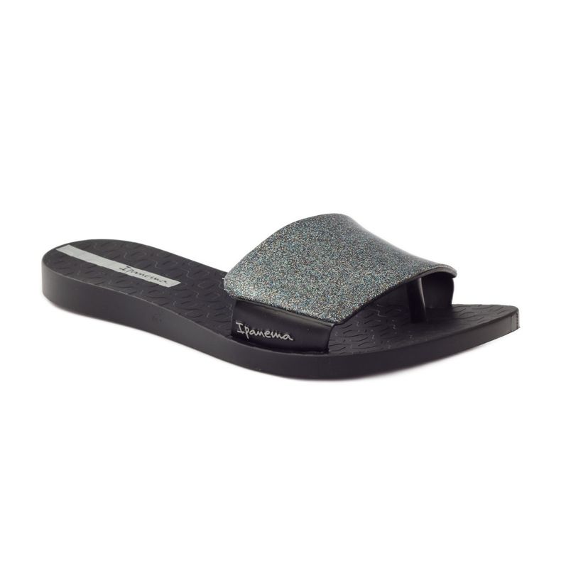 Ciabatte da piscina Ipanema 26177 glitter nero grigio 1