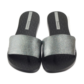 Ciabatte da piscina Ipanema 26177 glitter nero grigio 4