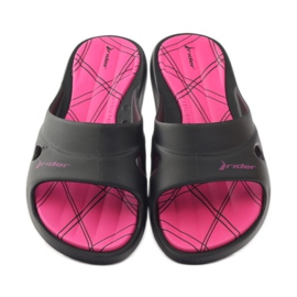 Ciabatte da piscina in gel Rider 82214 nere nero rosa 4