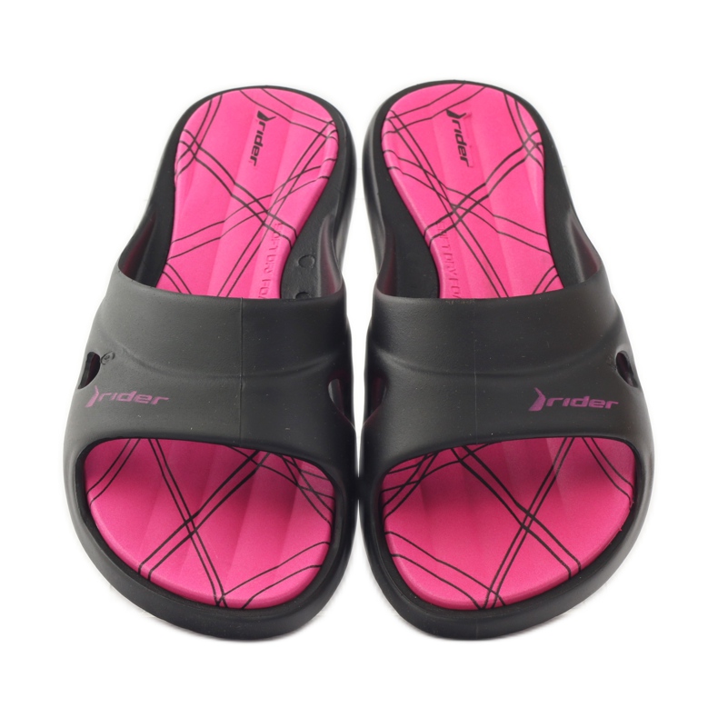 Ciabatte da piscina in gel Rider 82214 nere nero rosa 4