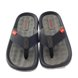 Ciabatte da uomo in gel Rider 81081 blu navy 4