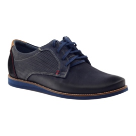 Scarpa casual da uomo Nikopol 1657 blu navy 1