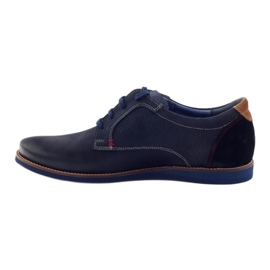 Scarpa casual da uomo Nikopol 1657 blu navy 2