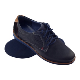 Scarpa casual da uomo Nikopol 1657 blu navy 3