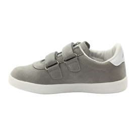 American Club Sneakers sportive con inserto in pelle americana 2952 grigio bianco 2