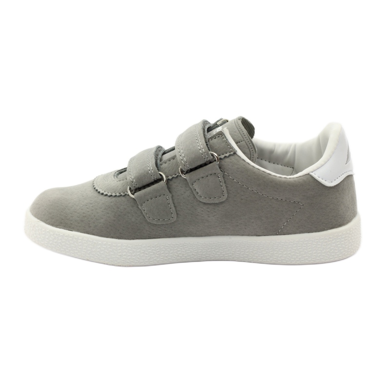 American Club Sneakers sportive con inserto in pelle americana 2952 grigio bianco 2