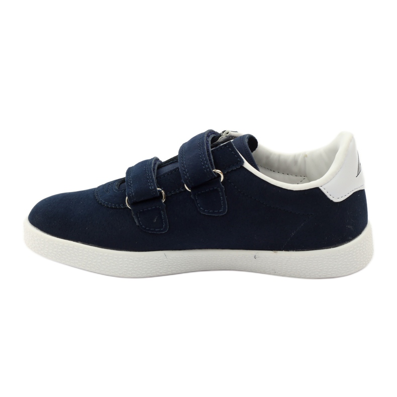 American Club Sneakers sportive con sottopiede in pelle americana blu navy bianco 2