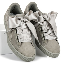 Puma Suede Heart Pebble WN`S grigio 1