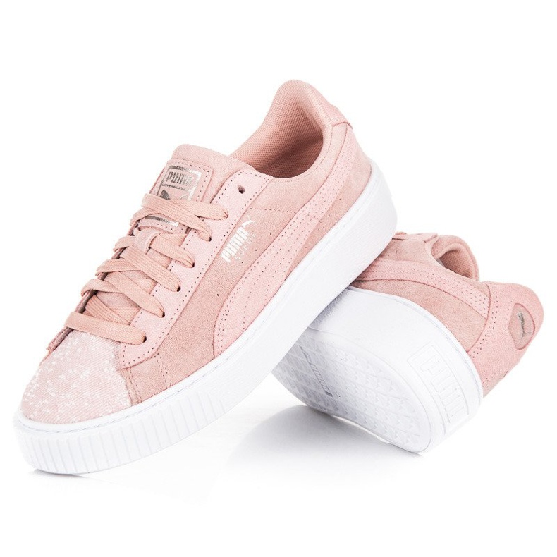 Puma Suede Platform Pebble WN`S rosa 2
