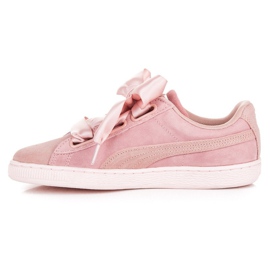 Puma Suede Heart Pebble WN`S rosa 1