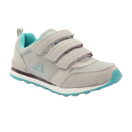 American Club Scarpe sportive con sottopiede in pelle americana verde grigio 1
