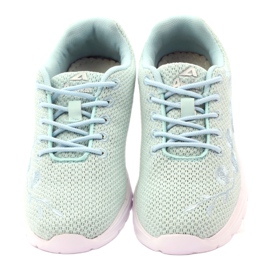 American Club Scarpe sportive con sottopiede in pelle americana multicolore blu 4