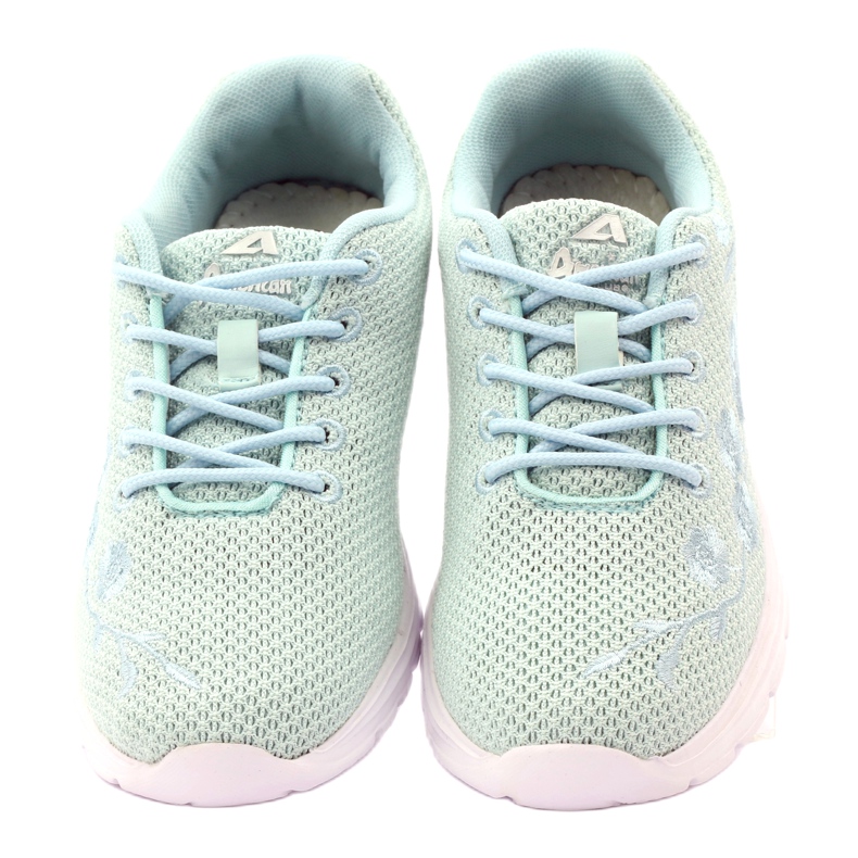 American Club Scarpe sportive con sottopiede in pelle americana multicolore blu 4