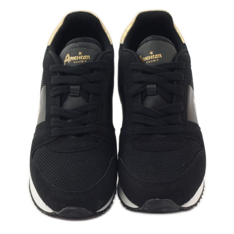 American Club Scarpe sportive da donna americane 17022 nero giallo 4