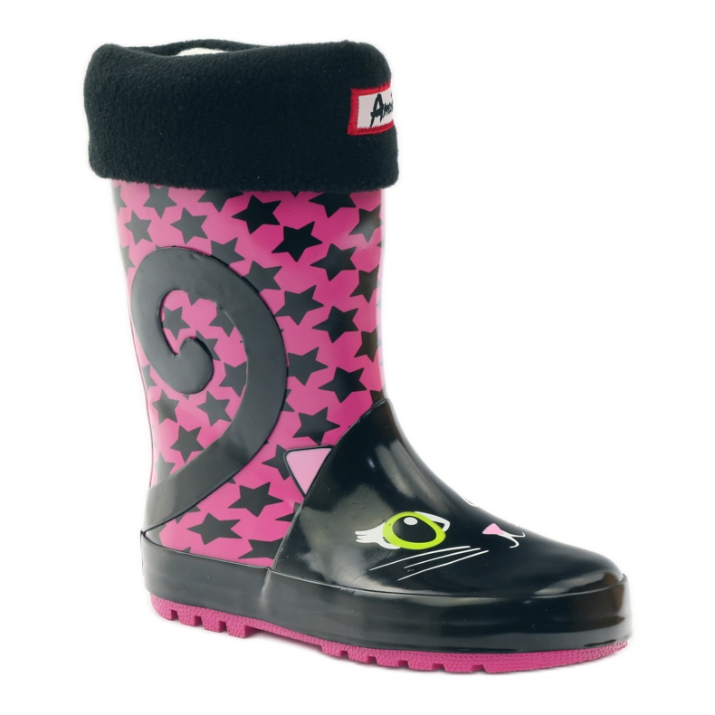American Club Calza Galoshes + inserto gattino americano rosa nero 1