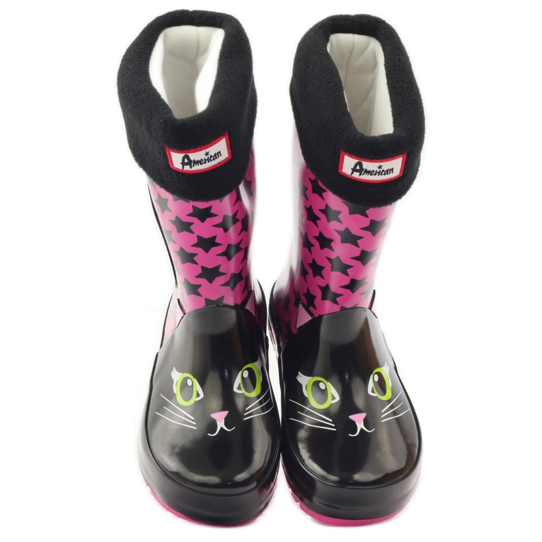 American Club Calza Galoshes + inserto gattino americano rosa nero 4