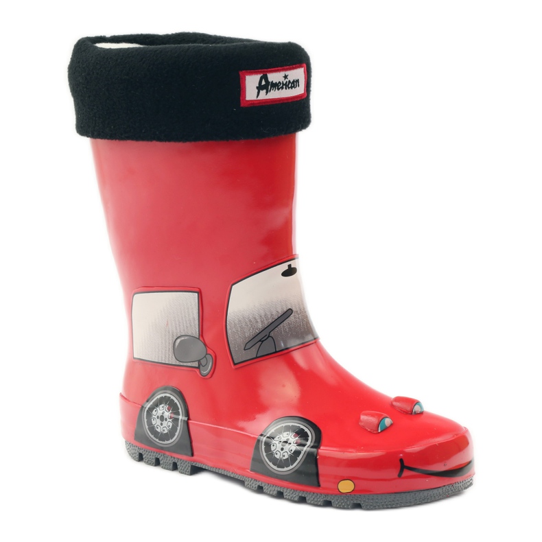 American Club Calza Galoshes più soletta RED CAR rosso grigio nero 1