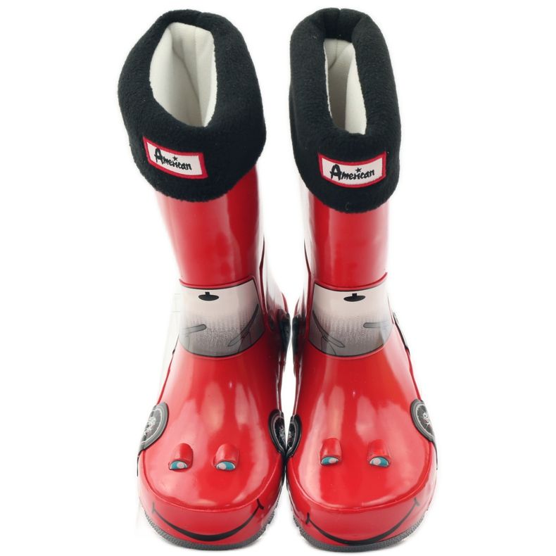 American Club Calza Galoshes più soletta RED CAR rosso grigio nero 4