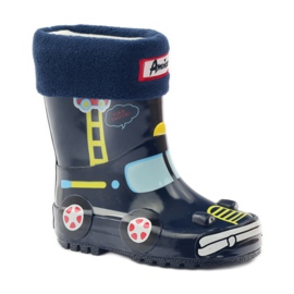 American Club Stivali di gomma, calzino + inserto American TRUCK giallo rosso blu navy 1