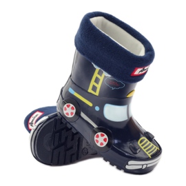 American Club Stivali di gomma, calzino + inserto American TRUCK giallo rosso blu navy 3