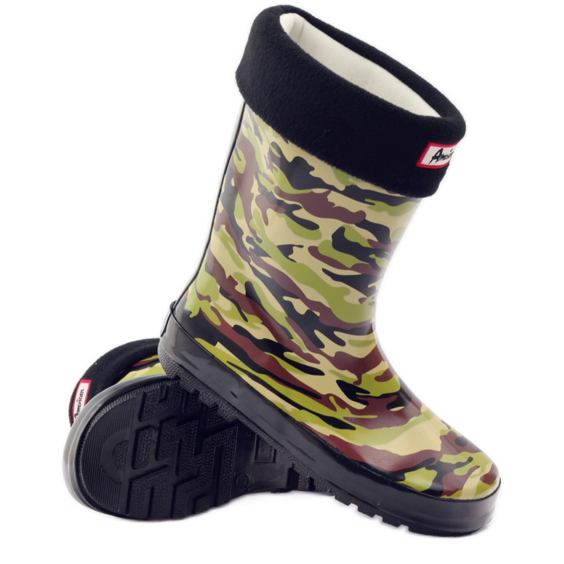 American Club Calza Galoshes + inserto mimetico americano verde marrone nero 3